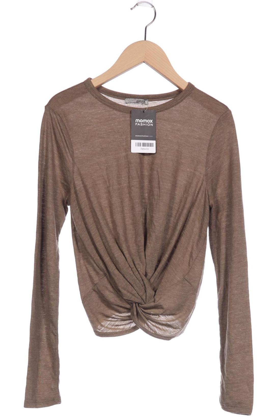 

Zara Damen Langarmshirt, braun, Gr. 38