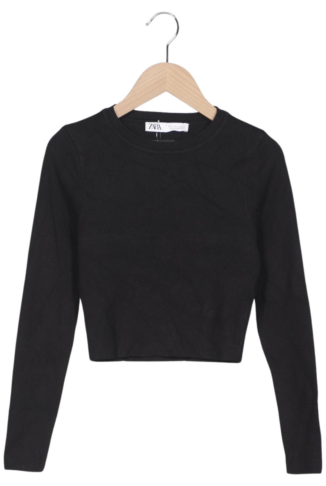 

Zara Damen Langarmshirt, schwarz, Gr. 38