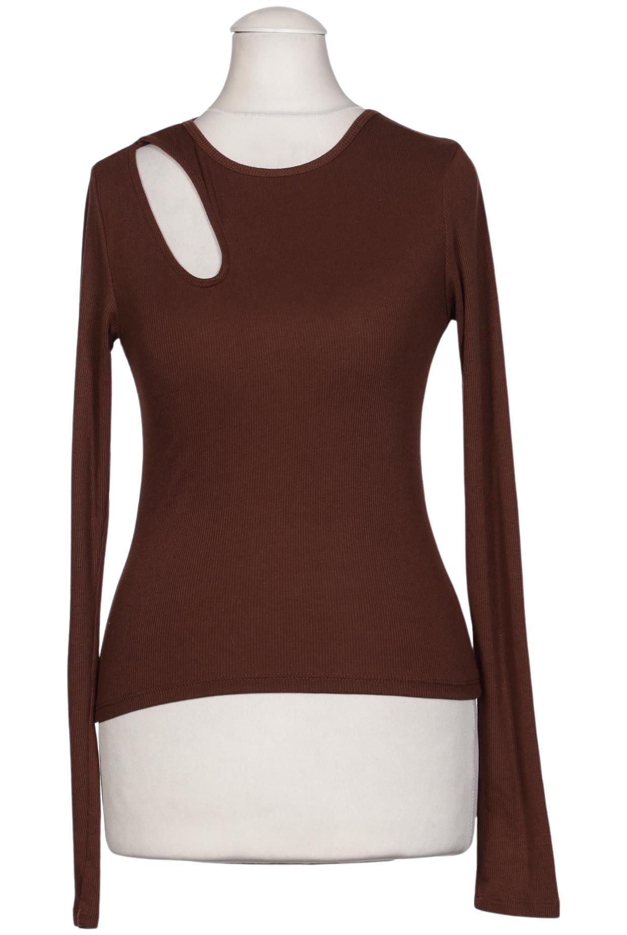 

Zara Damen Langarmshirt, braun, Gr. 36