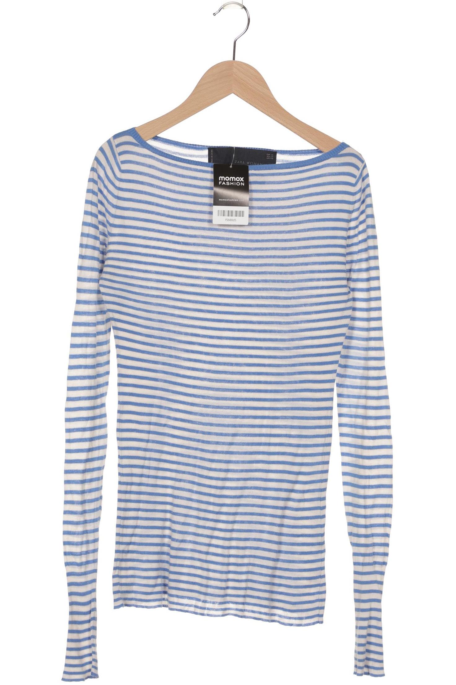 

Zara Damen Langarmshirt, blau, Gr. 38