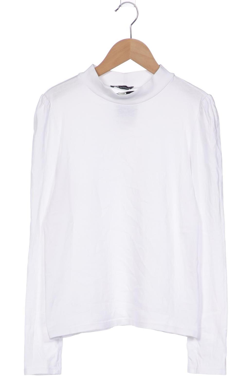 

Zara Damen Langarmshirt, weiß, Gr. 38