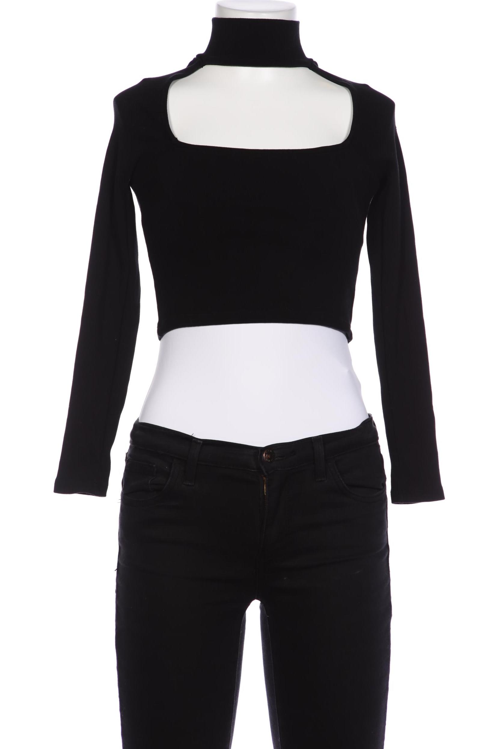 

Zara Damen Langarmshirt, schwarz, Gr. 36
