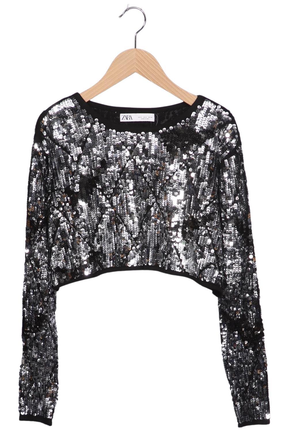 

Zara Damen Langarmshirt, mehrfarbig, Gr. 36