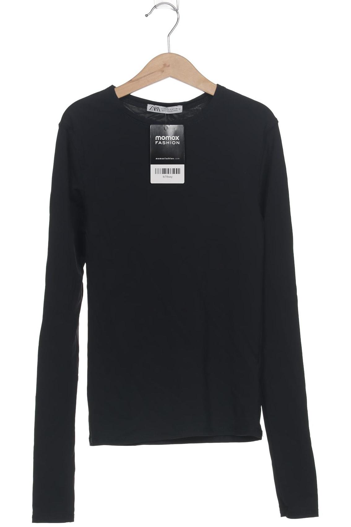 

Zara Damen Langarmshirt, schwarz, Gr. 36
