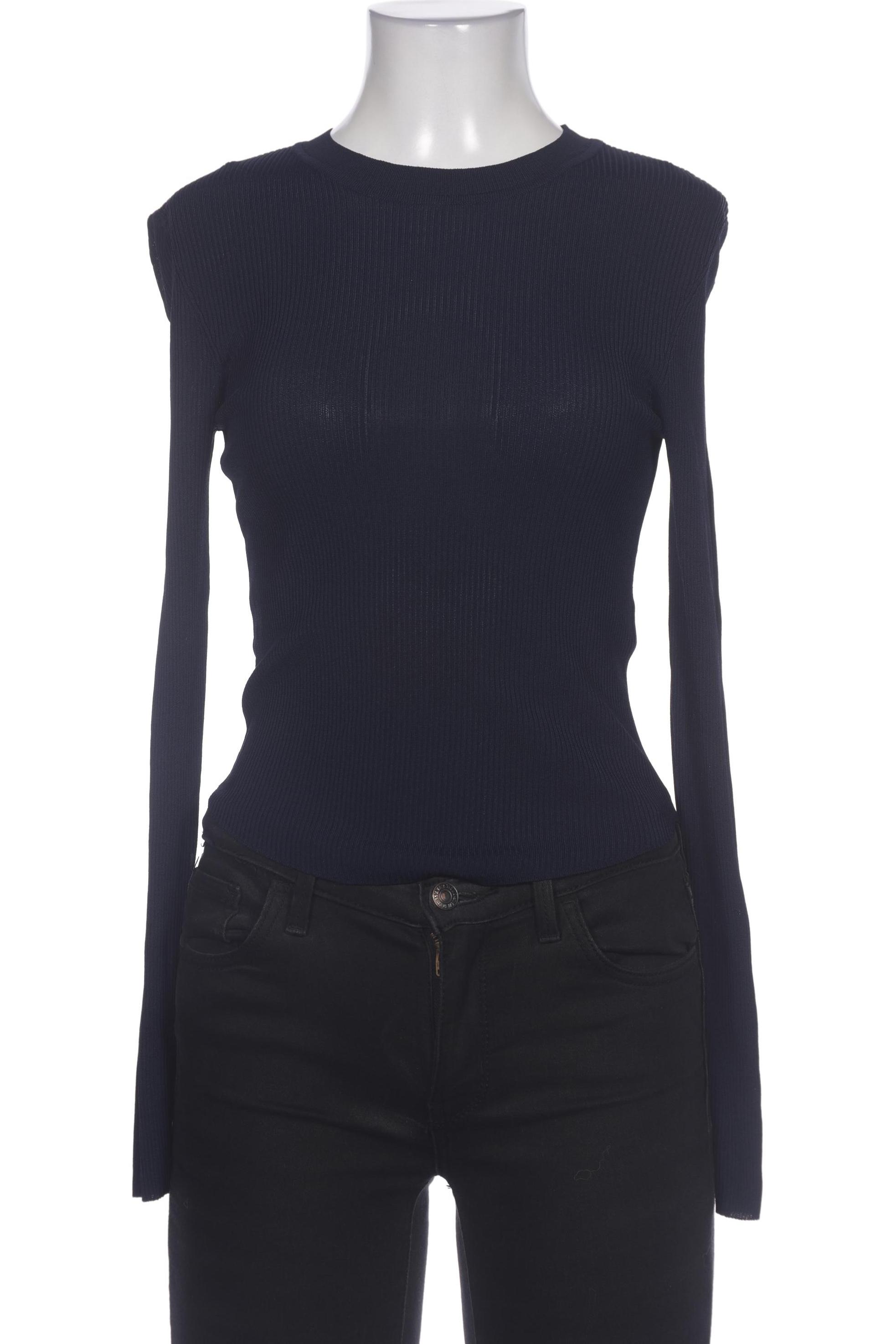 

Zara Damen Langarmshirt, marineblau, Gr. 36