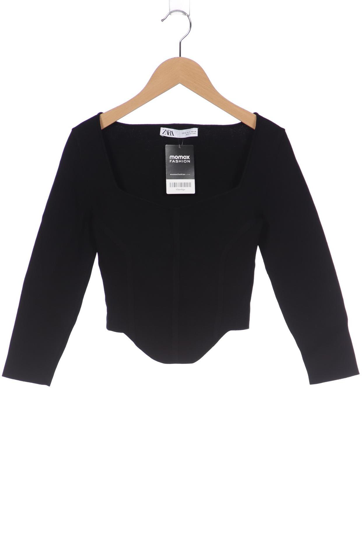 

ZARA Damen Langarmshirt, schwarz