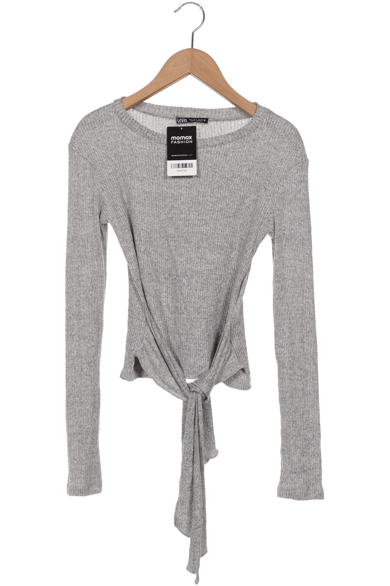 

Zara Damen Langarmshirt, grau, Gr. 36
