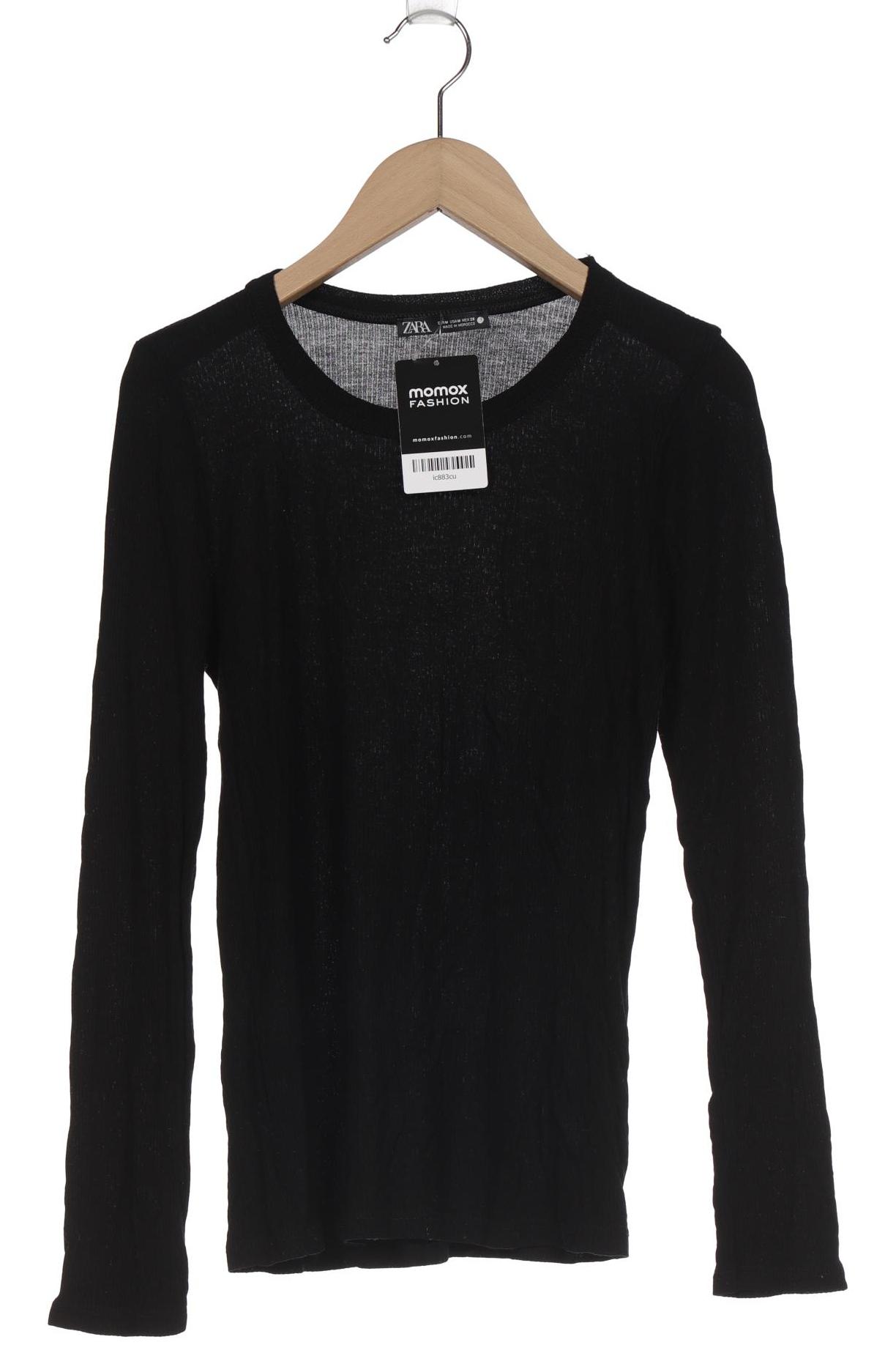

Zara Damen Langarmshirt, schwarz, Gr. 38