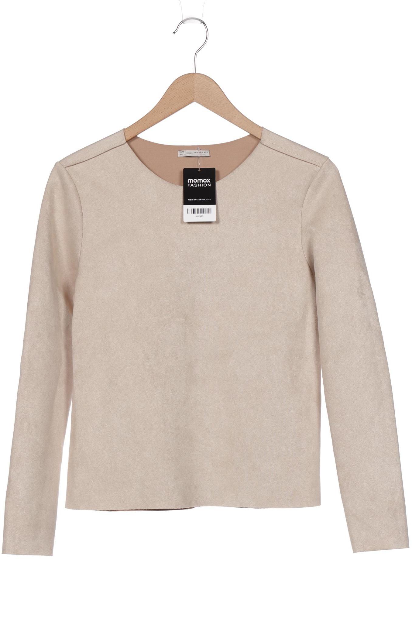 

ZARA Damen Langarmshirt, beige