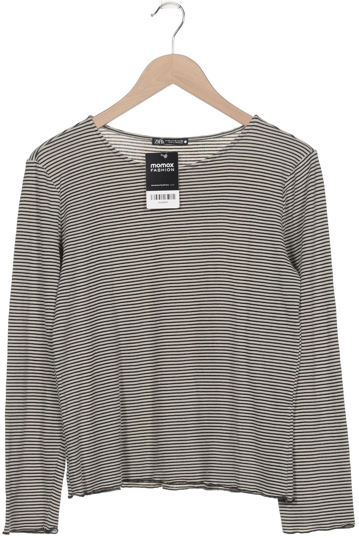 

Zara Damen Langarmshirt, beige, Gr. 44