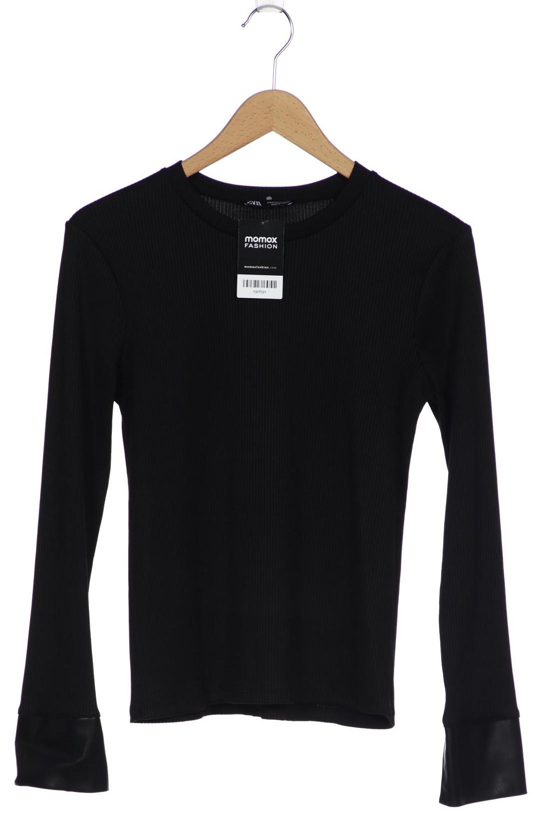 

Zara Damen Langarmshirt, schwarz, Gr. 38