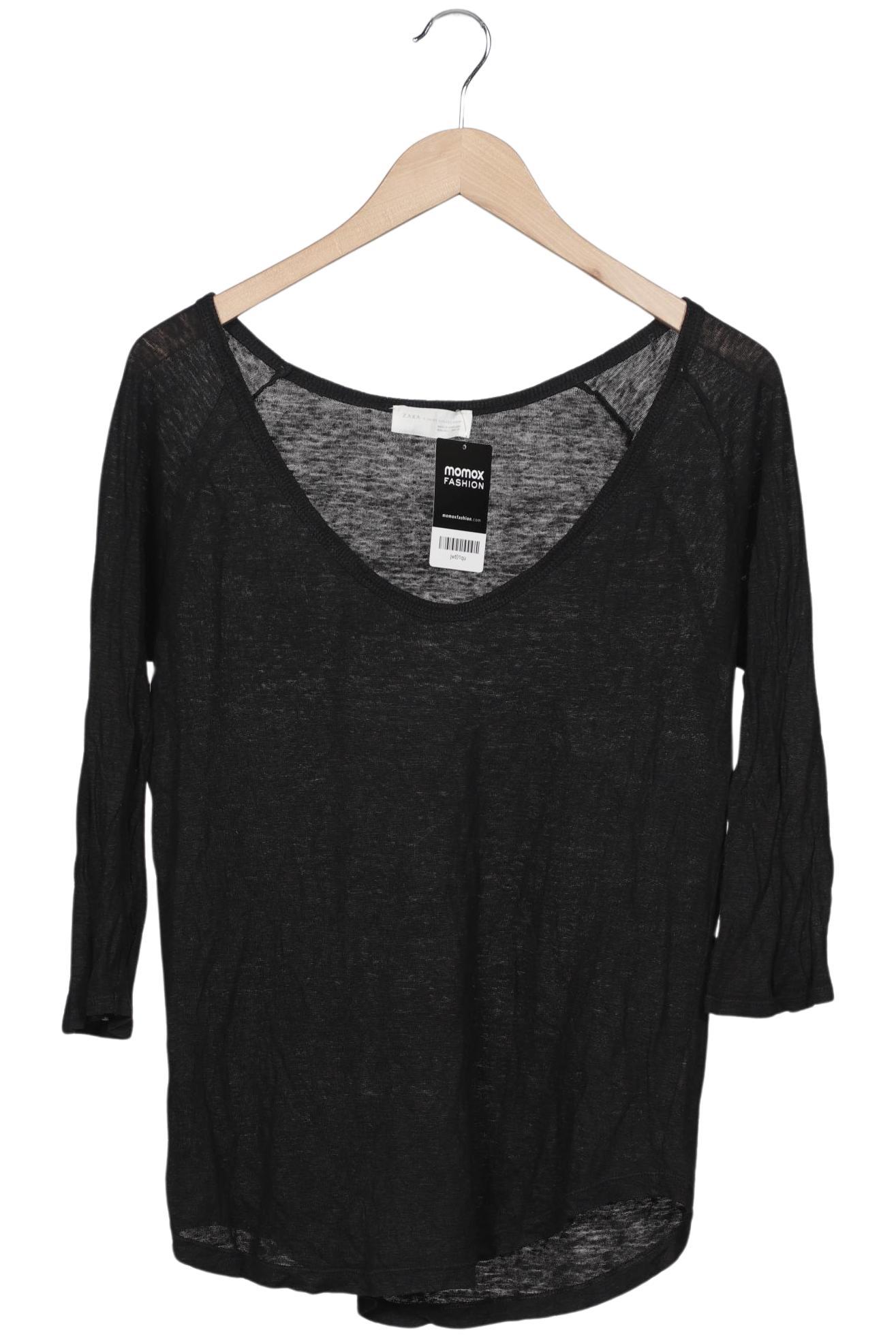 

Zara Damen Langarmshirt, schwarz, Gr. 42