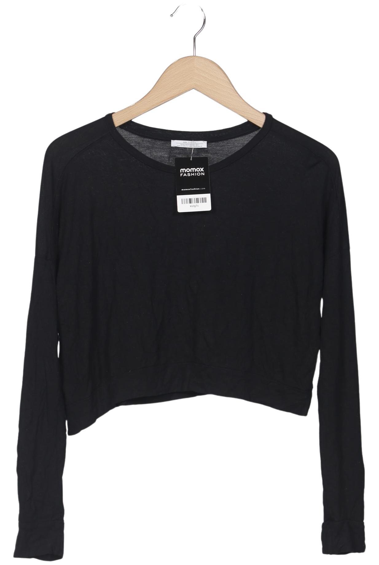 

Zara Damen Langarmshirt, schwarz, Gr. 38