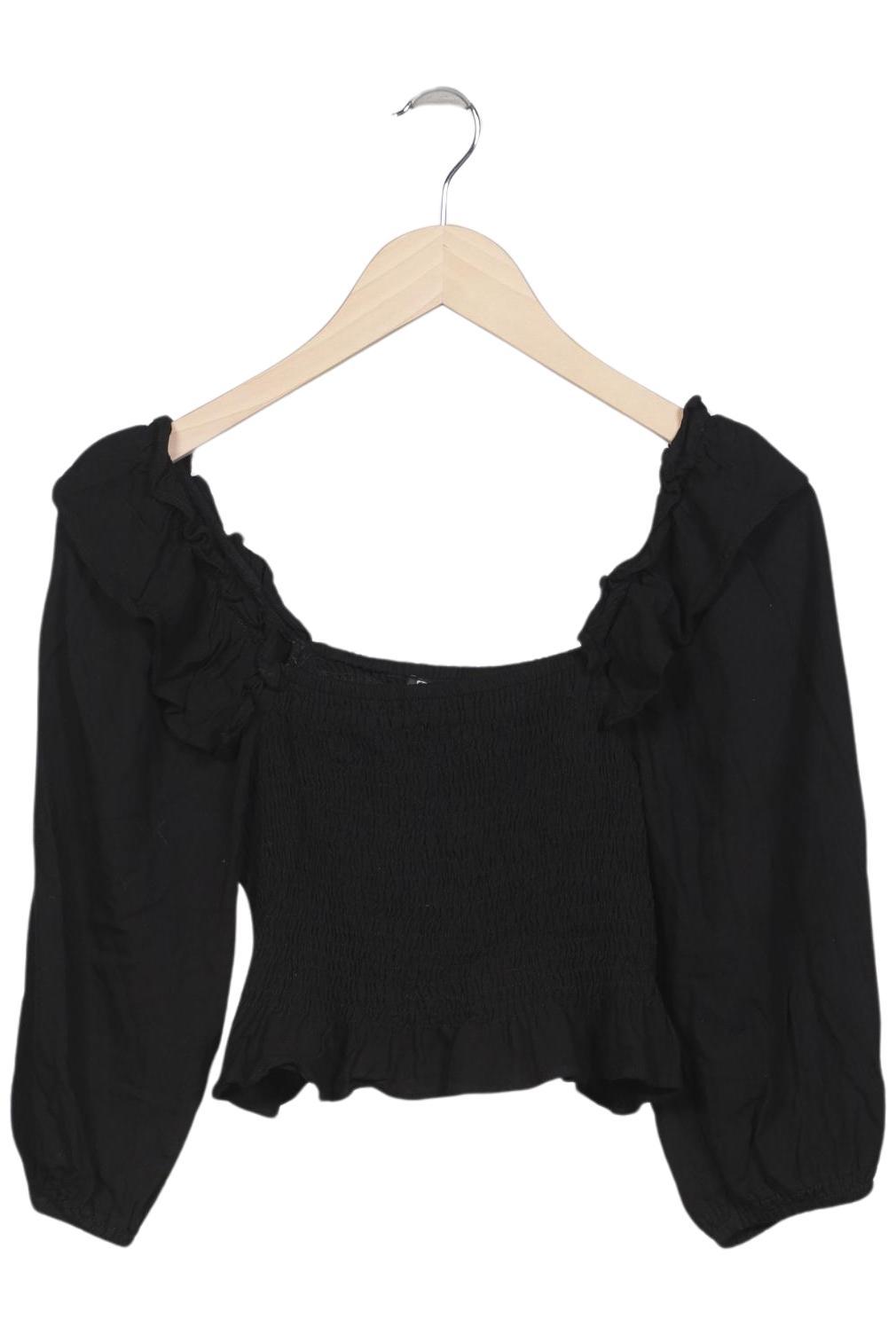 

Zara Damen Langarmshirt, schwarz, Gr. 34