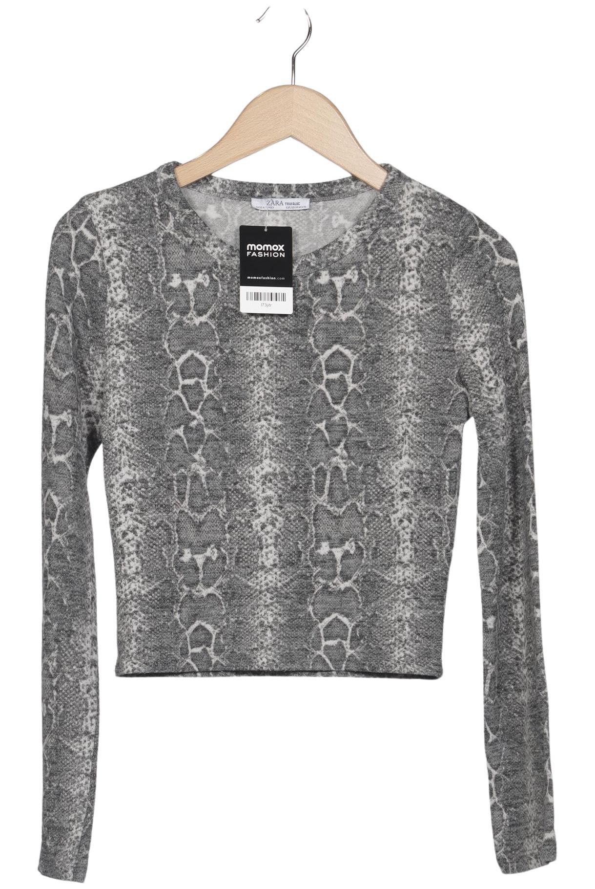 

Zara Damen Langarmshirt, grau, Gr. 38