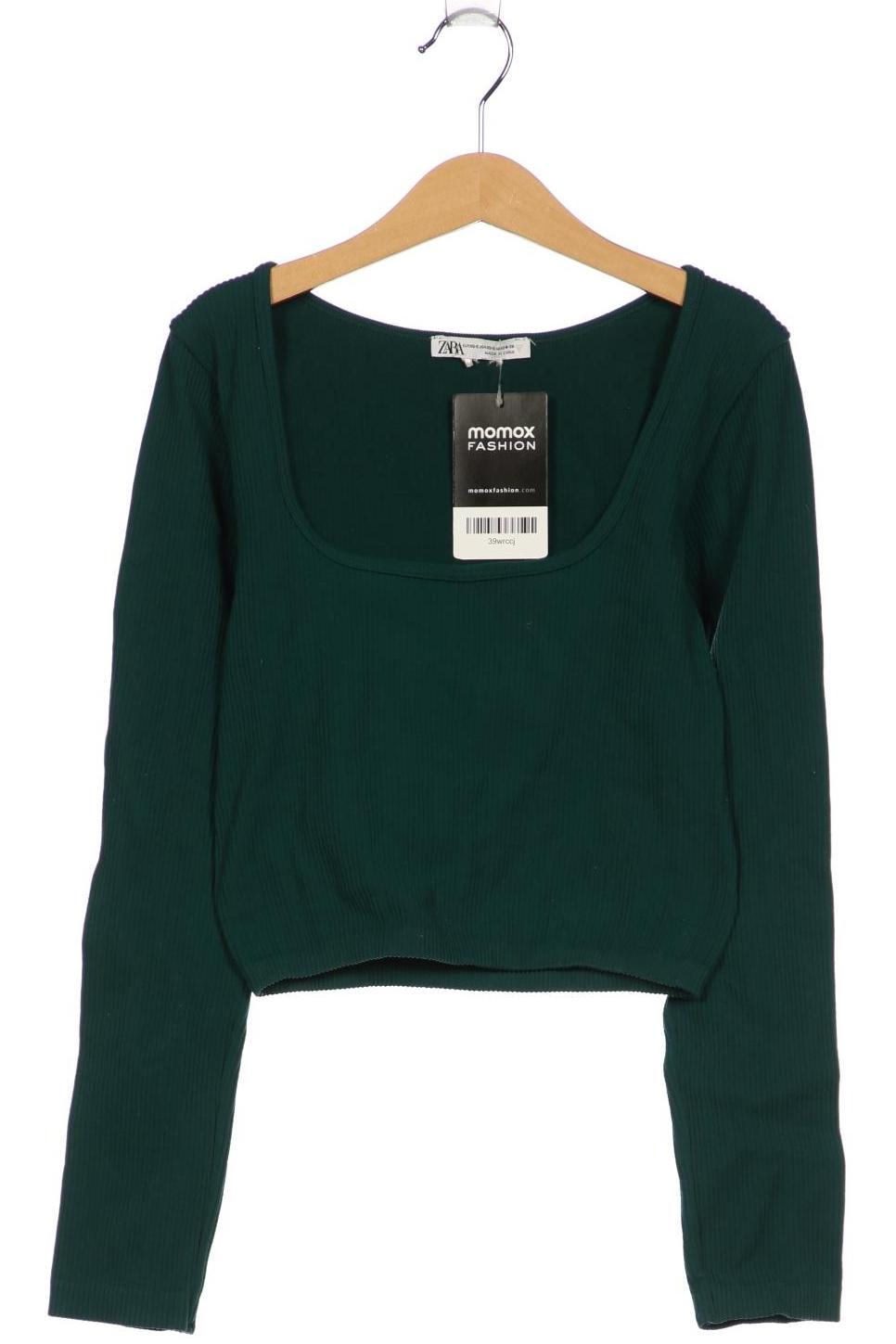 

Zara Damen Langarmshirt, türkis, Gr. 34