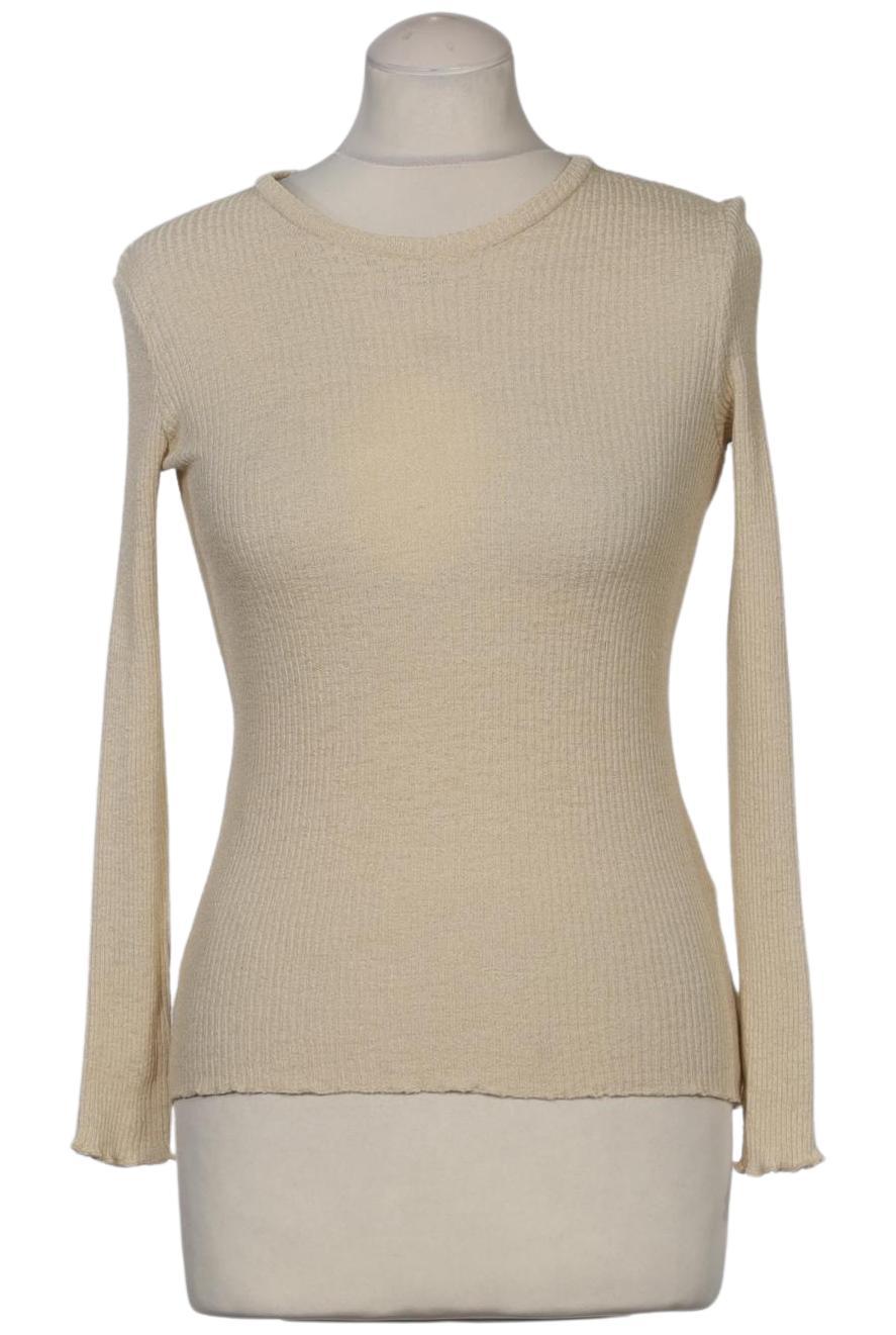 

Zara Damen Langarmshirt, beige, Gr. 36