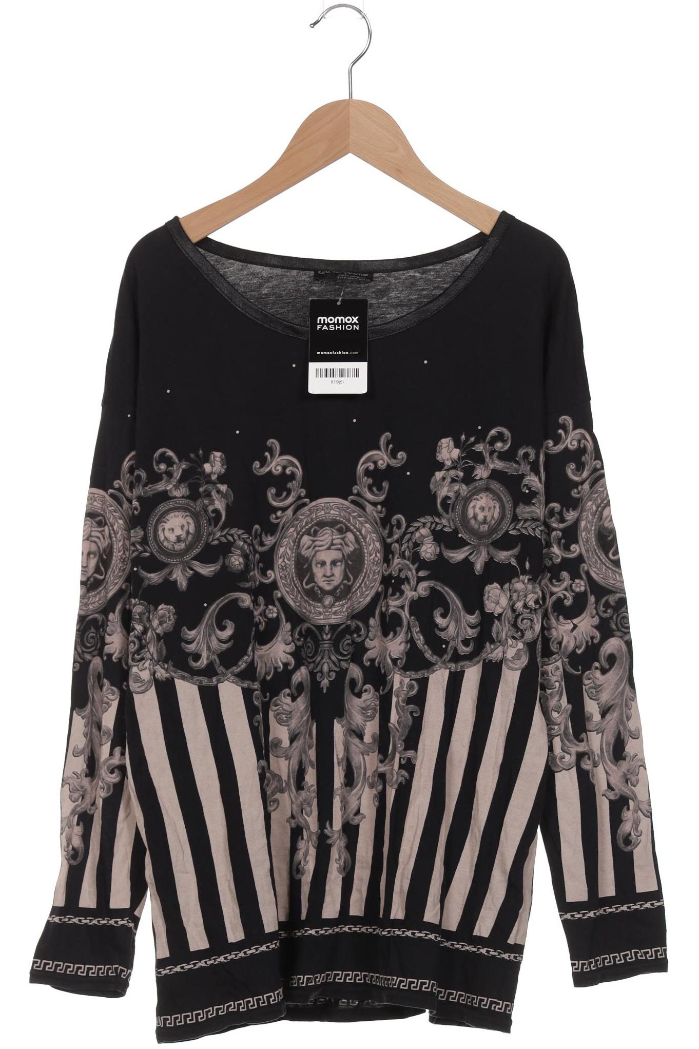 

Zara Damen Langarmshirt, schwarz, Gr. 38