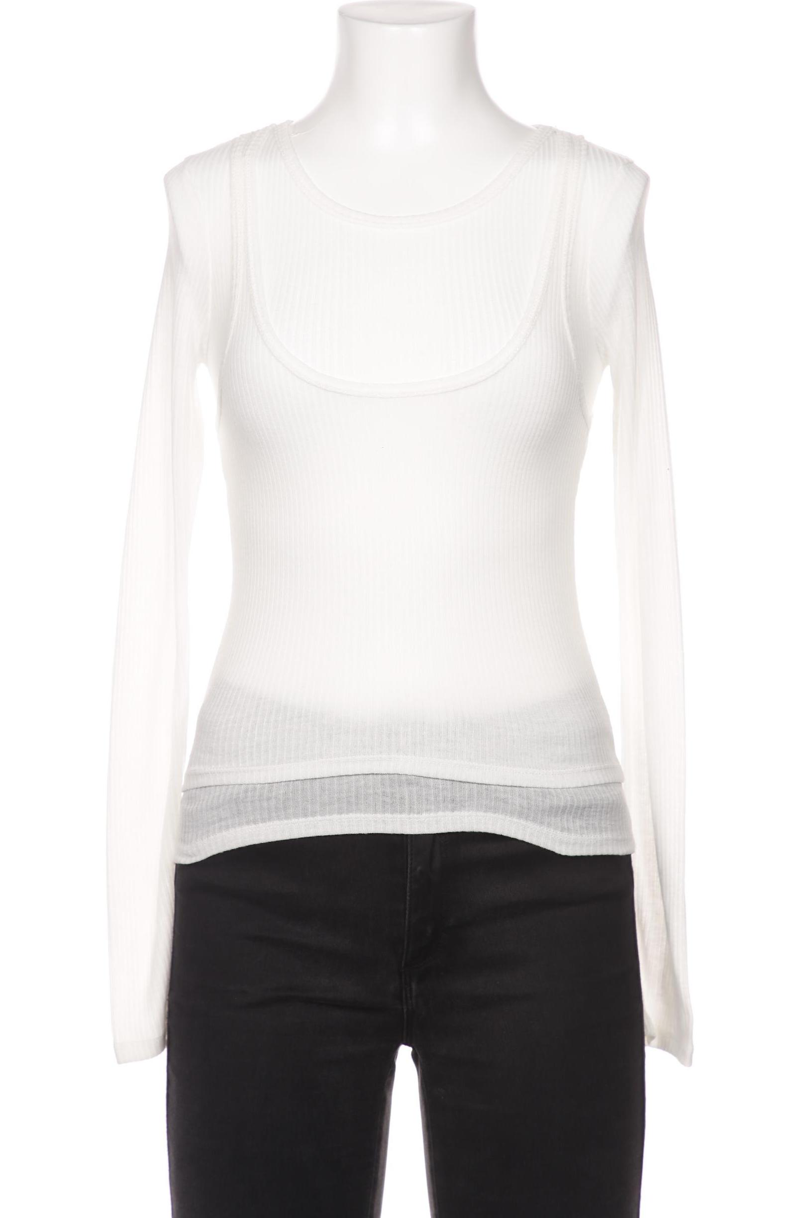 

Zara Damen Langarmshirt, weiß, Gr. 36
