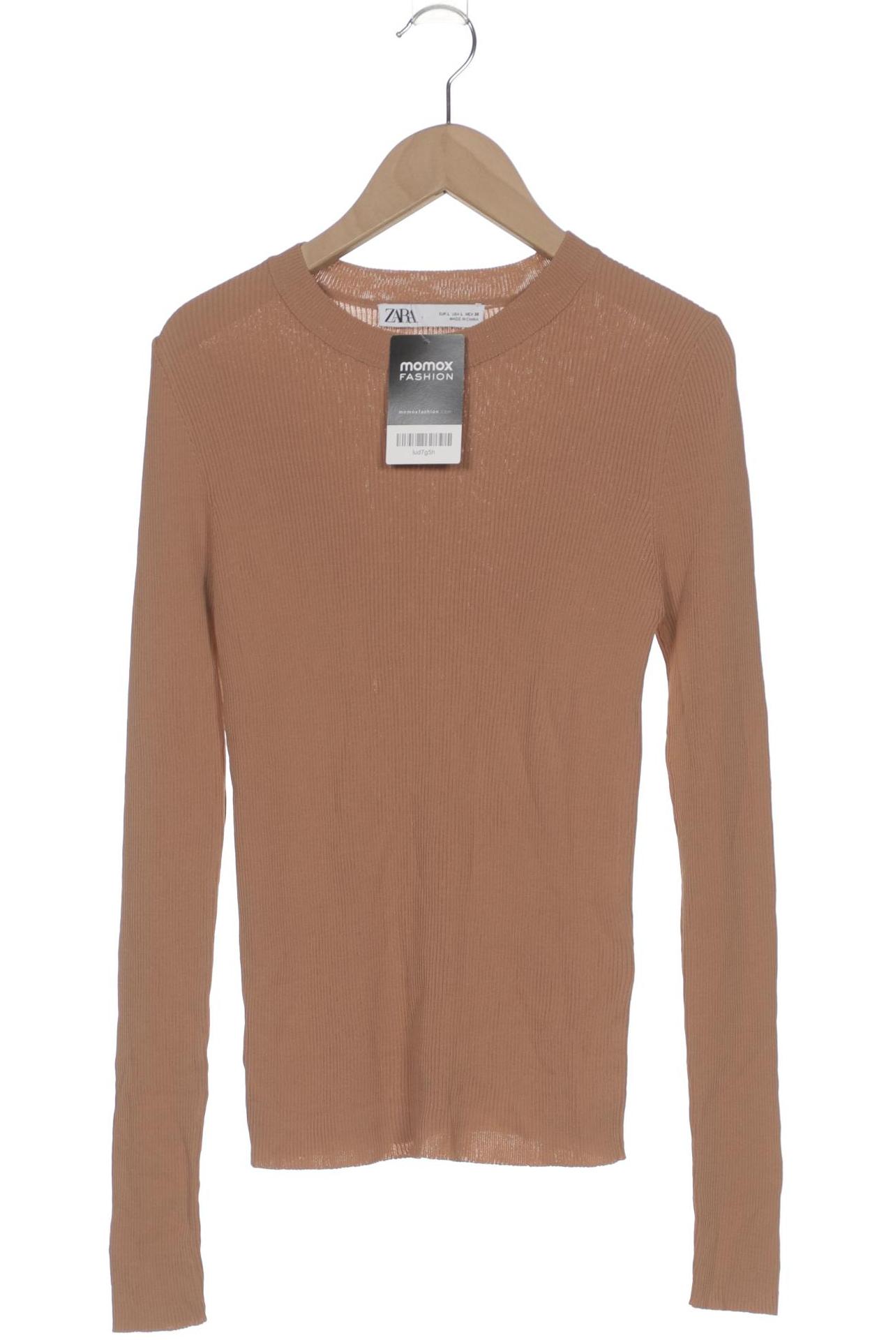 

Zara Damen Langarmshirt, braun, Gr. 42