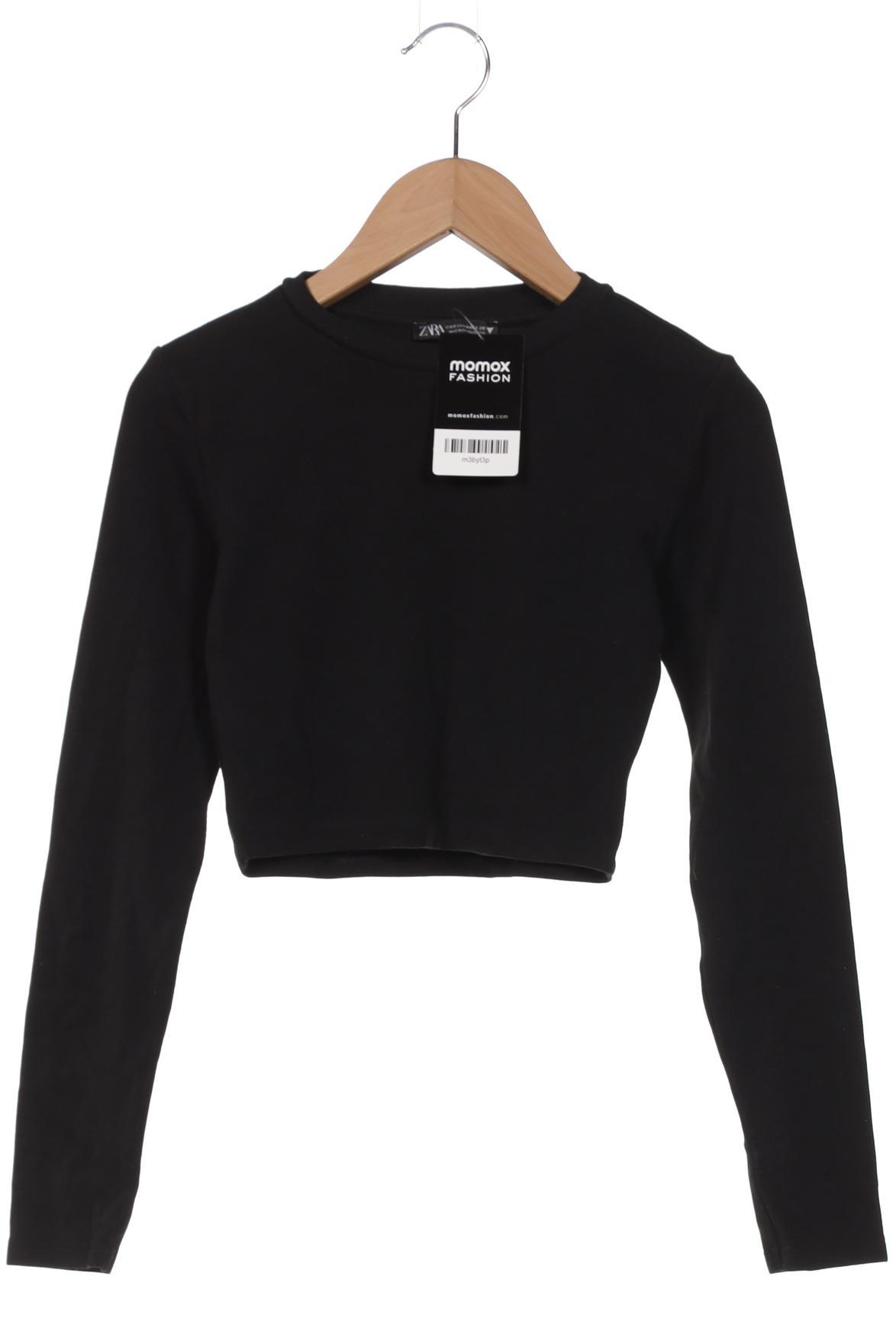 

Zara Damen Langarmshirt, schwarz, Gr. 38