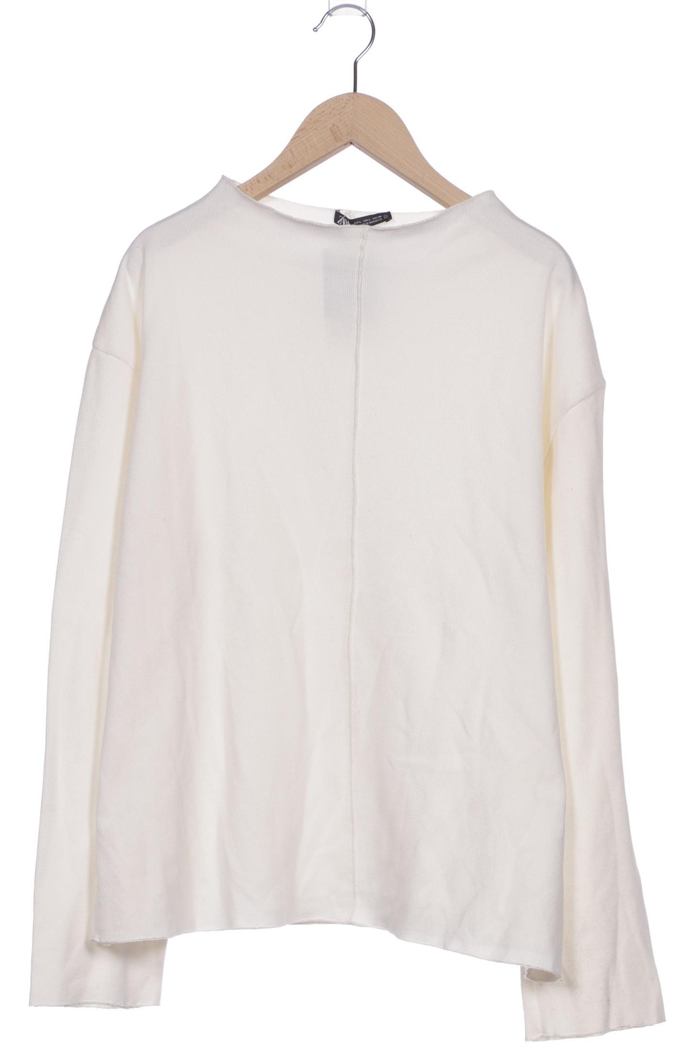 

Zara Damen Langarmshirt, cremeweiß, Gr. 42