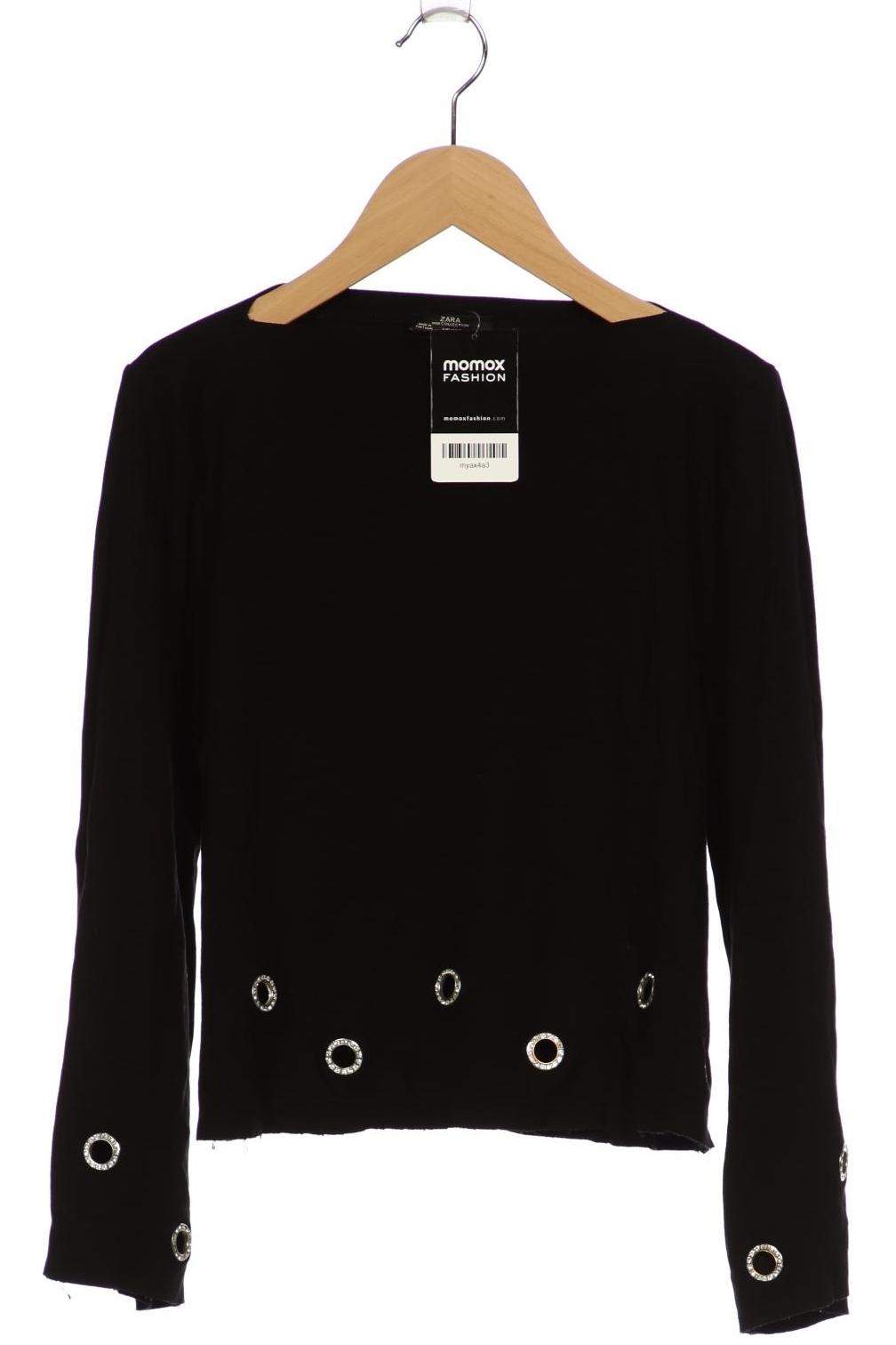 

Zara Damen Langarmshirt, schwarz, Gr. 38