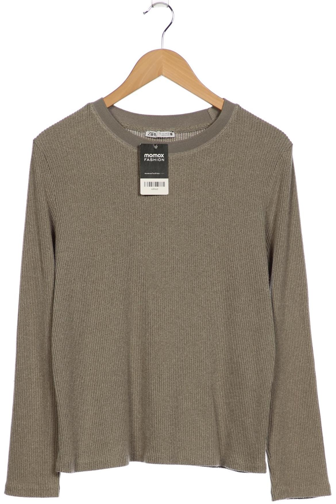 

Zara Damen Langarmshirt, grau, Gr. 42