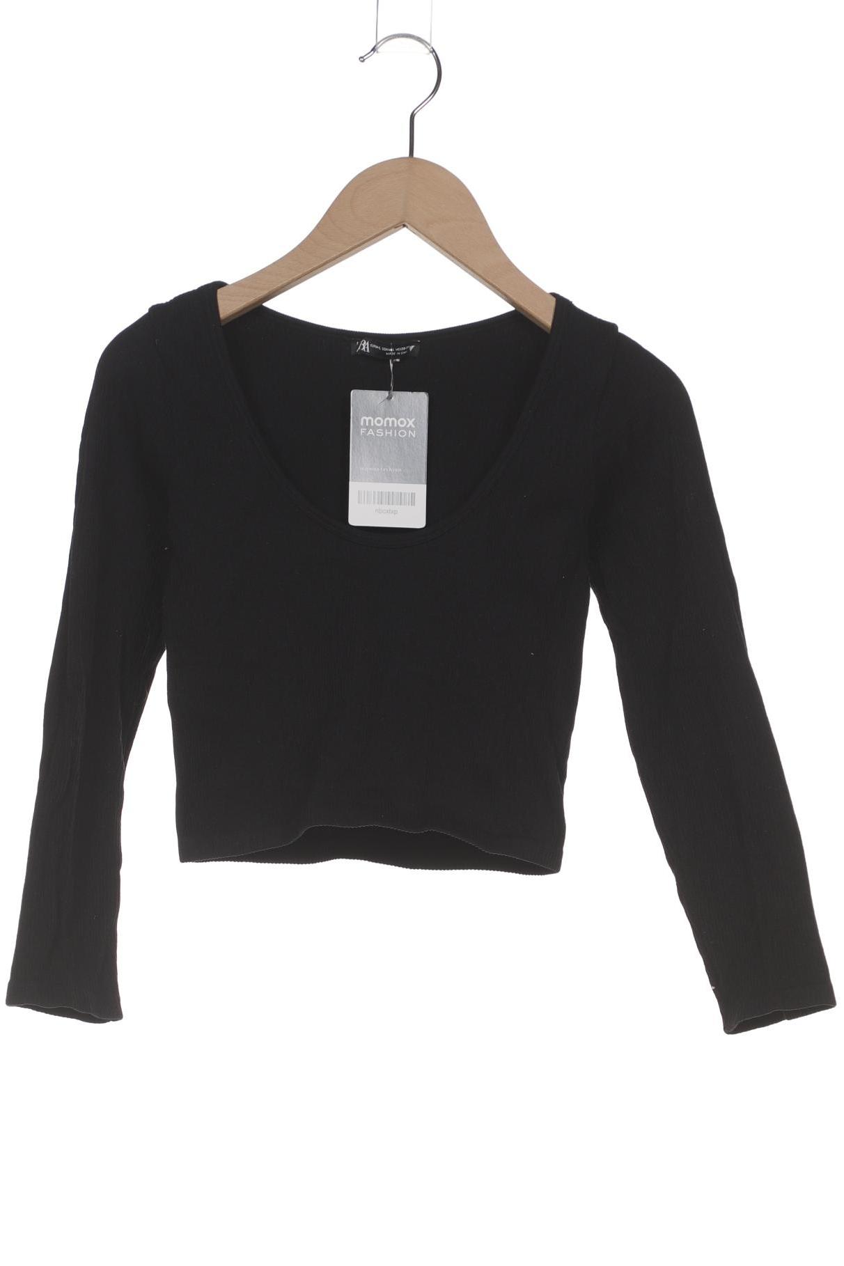 

Zara Damen Langarmshirt, schwarz, Gr. 38