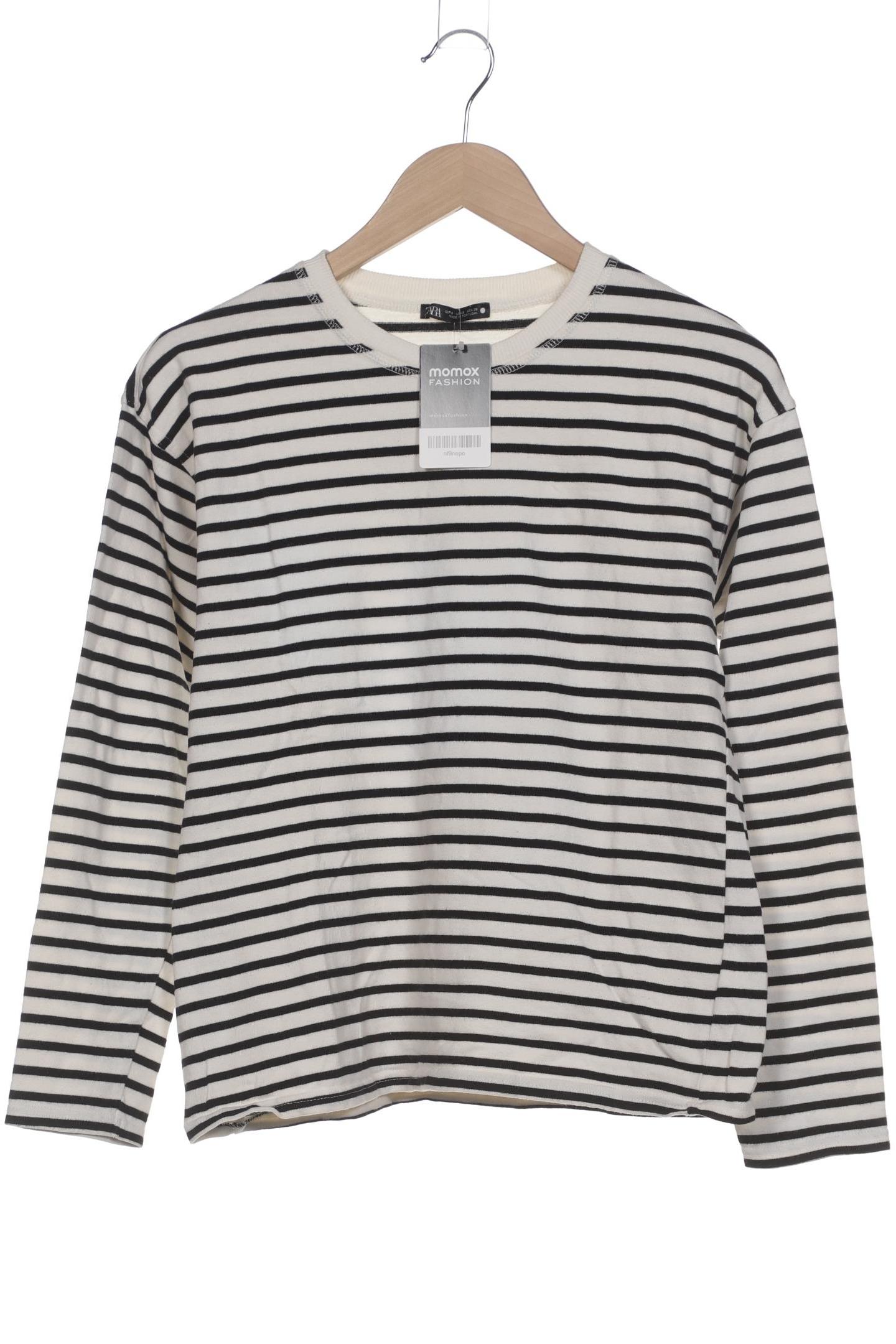 

Zara Damen Langarmshirt, weiß, Gr. 36
