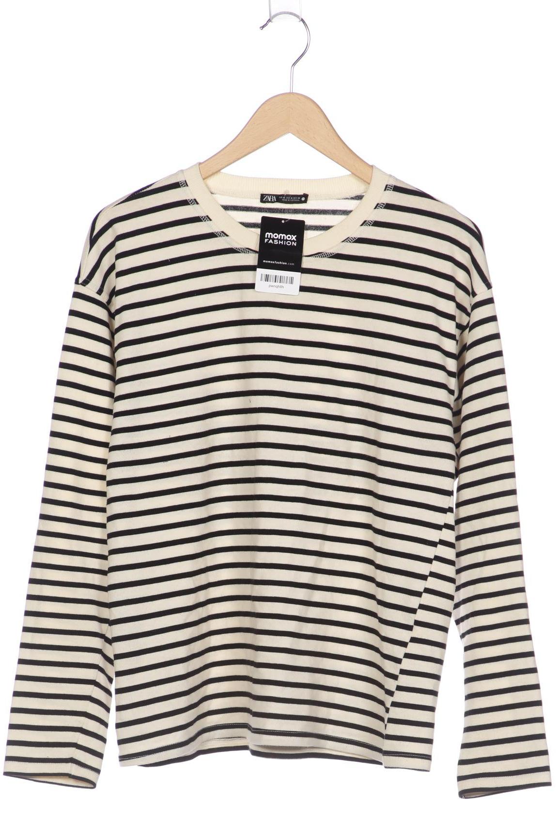 

ZARA Damen Langarmshirt, cremeweiß