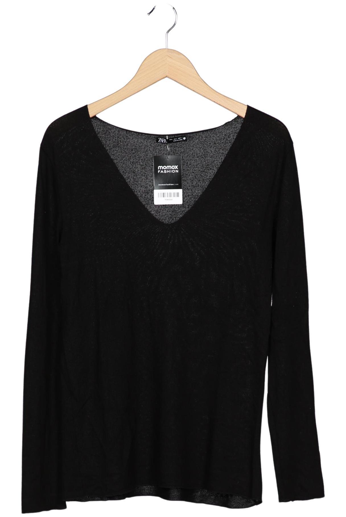 

Zara Damen Langarmshirt, schwarz, Gr. 42