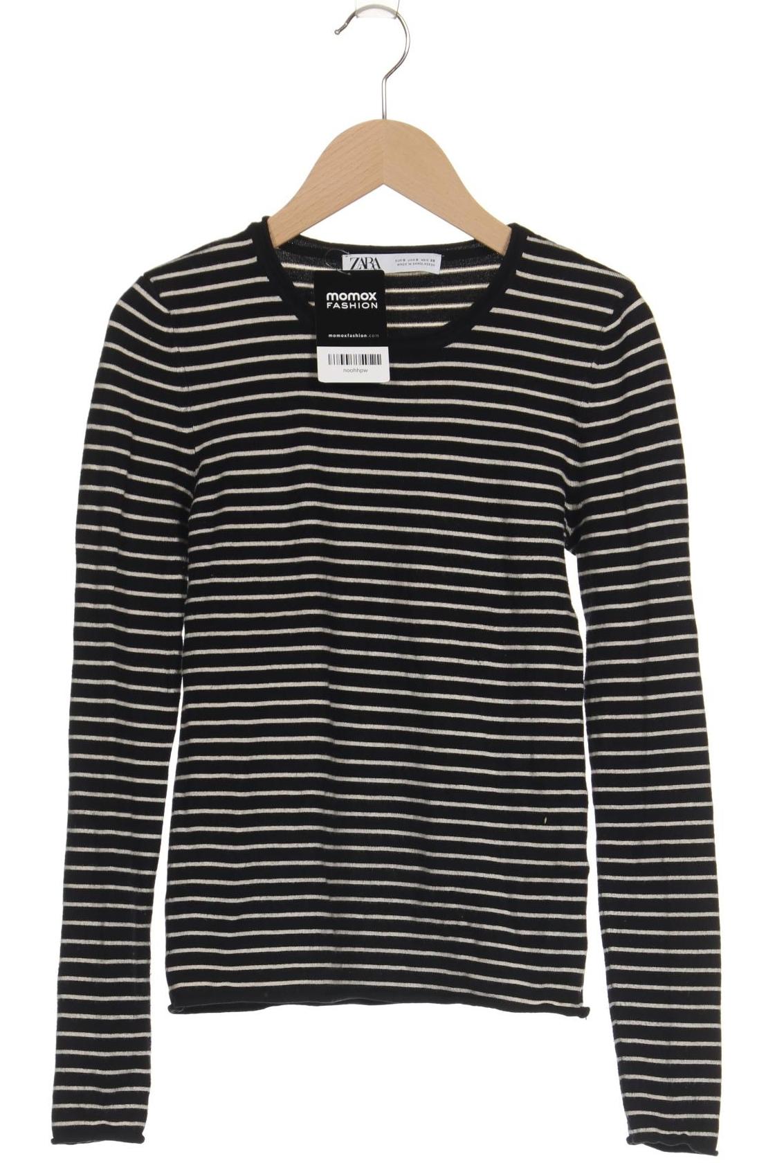 

Zara Damen Langarmshirt, schwarz, Gr. 36