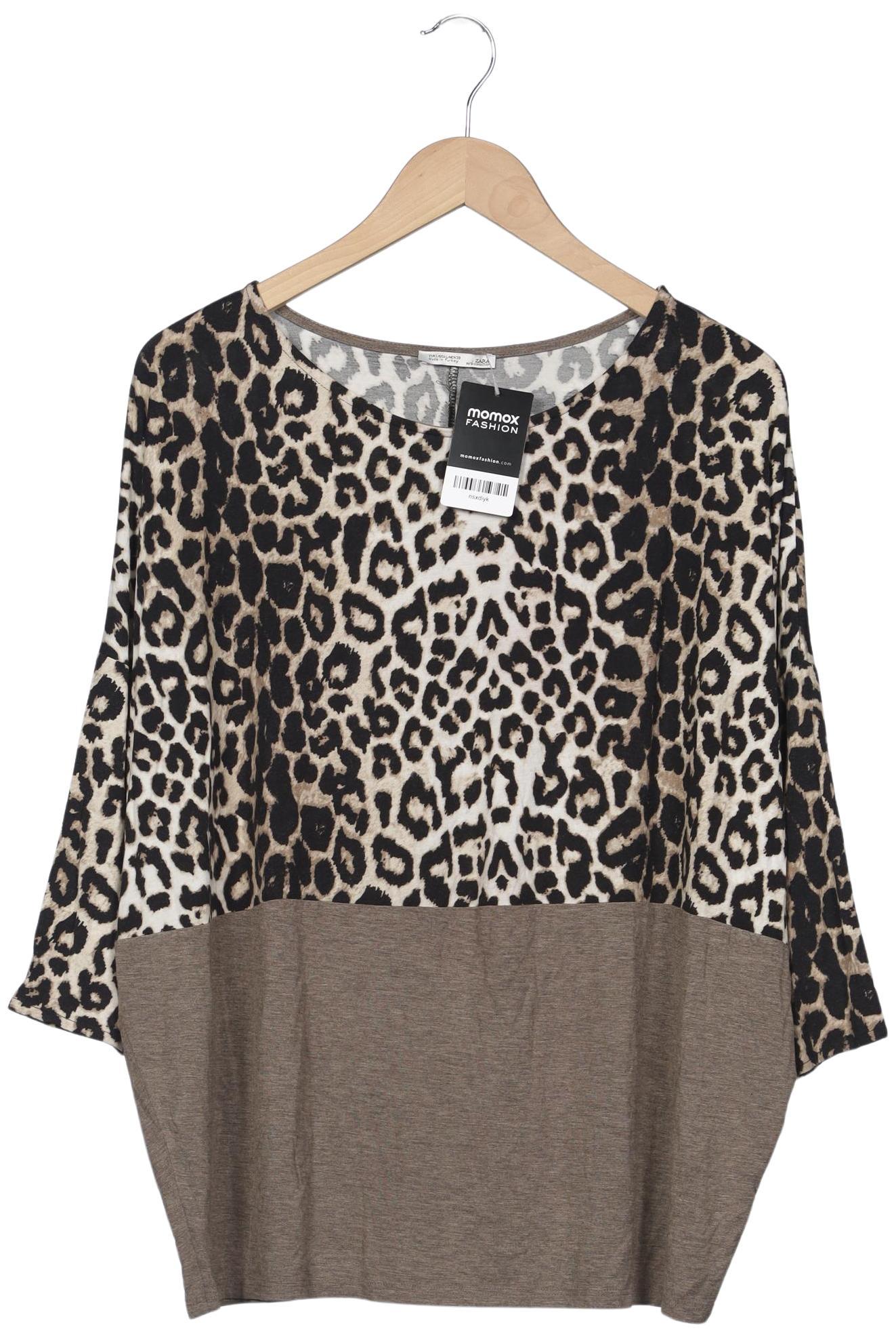 

Zara Damen Langarmshirt, braun, Gr. 42