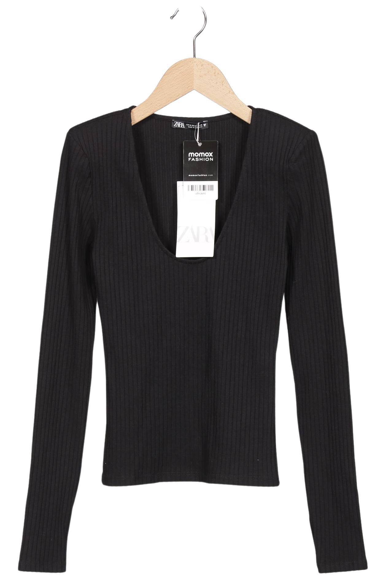 

Zara Damen Langarmshirt, schwarz, Gr. 38