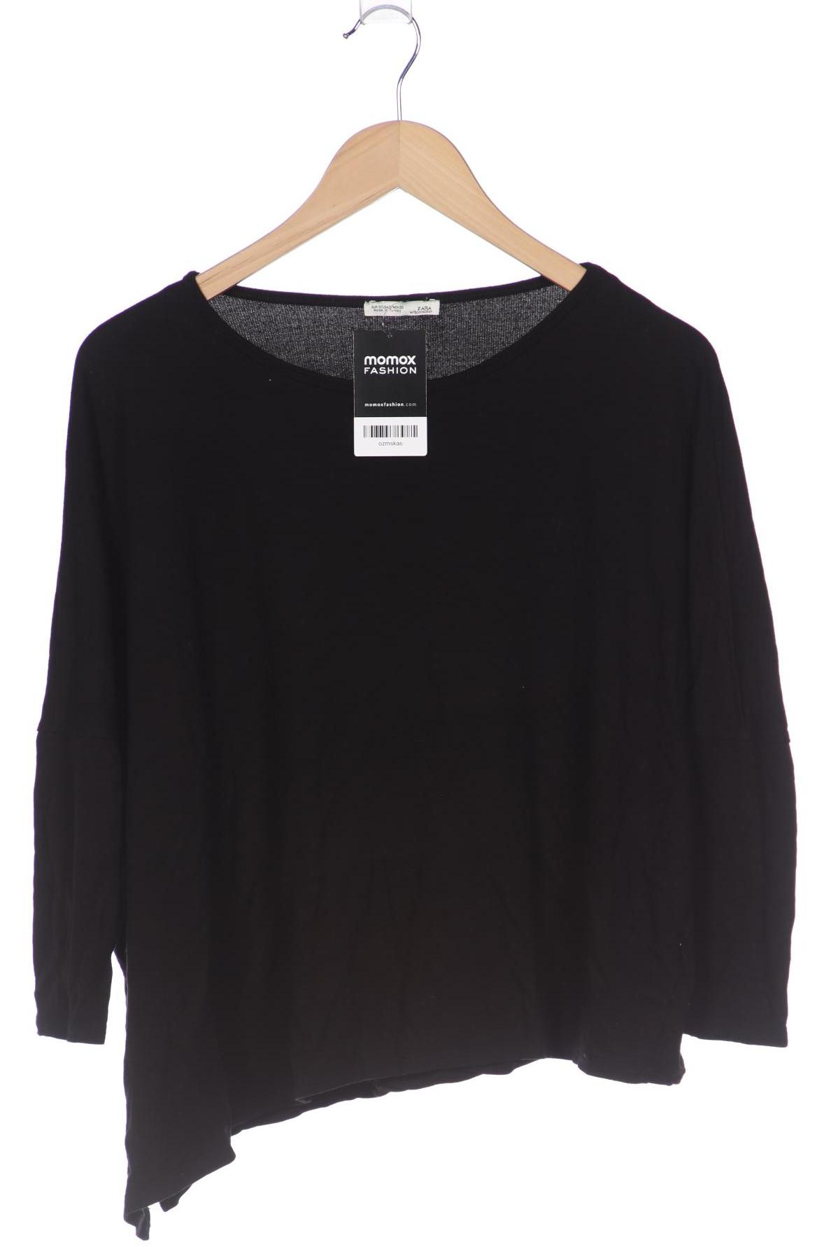 

ZARA Damen Langarmshirt, schwarz