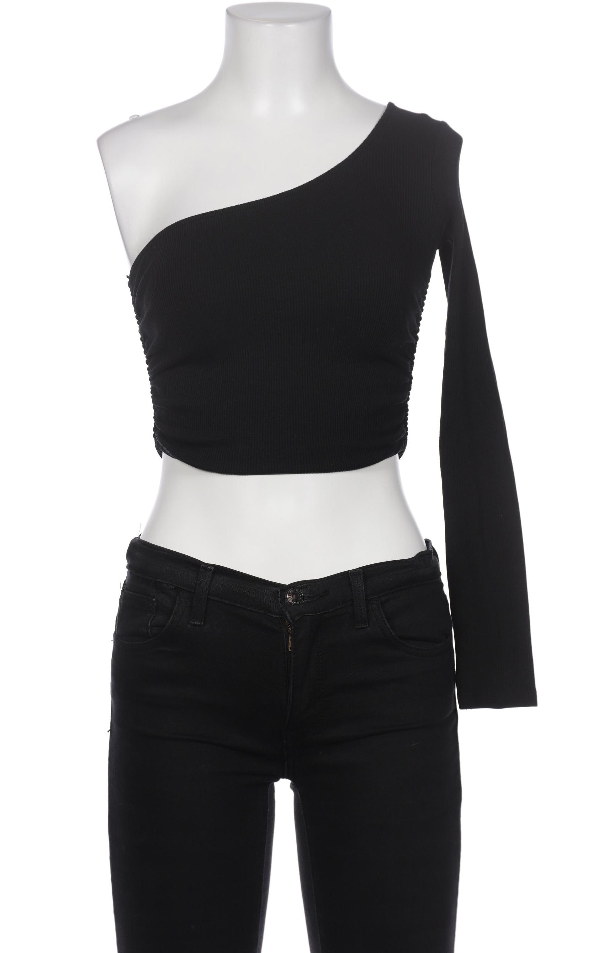 

Zara Damen Langarmshirt, schwarz, Gr. 36