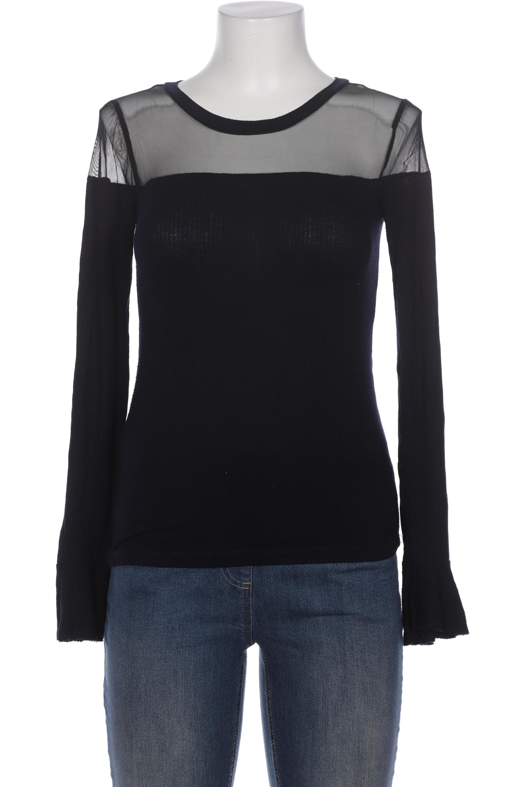 

Zara Damen Langarmshirt, marineblau, Gr. 36