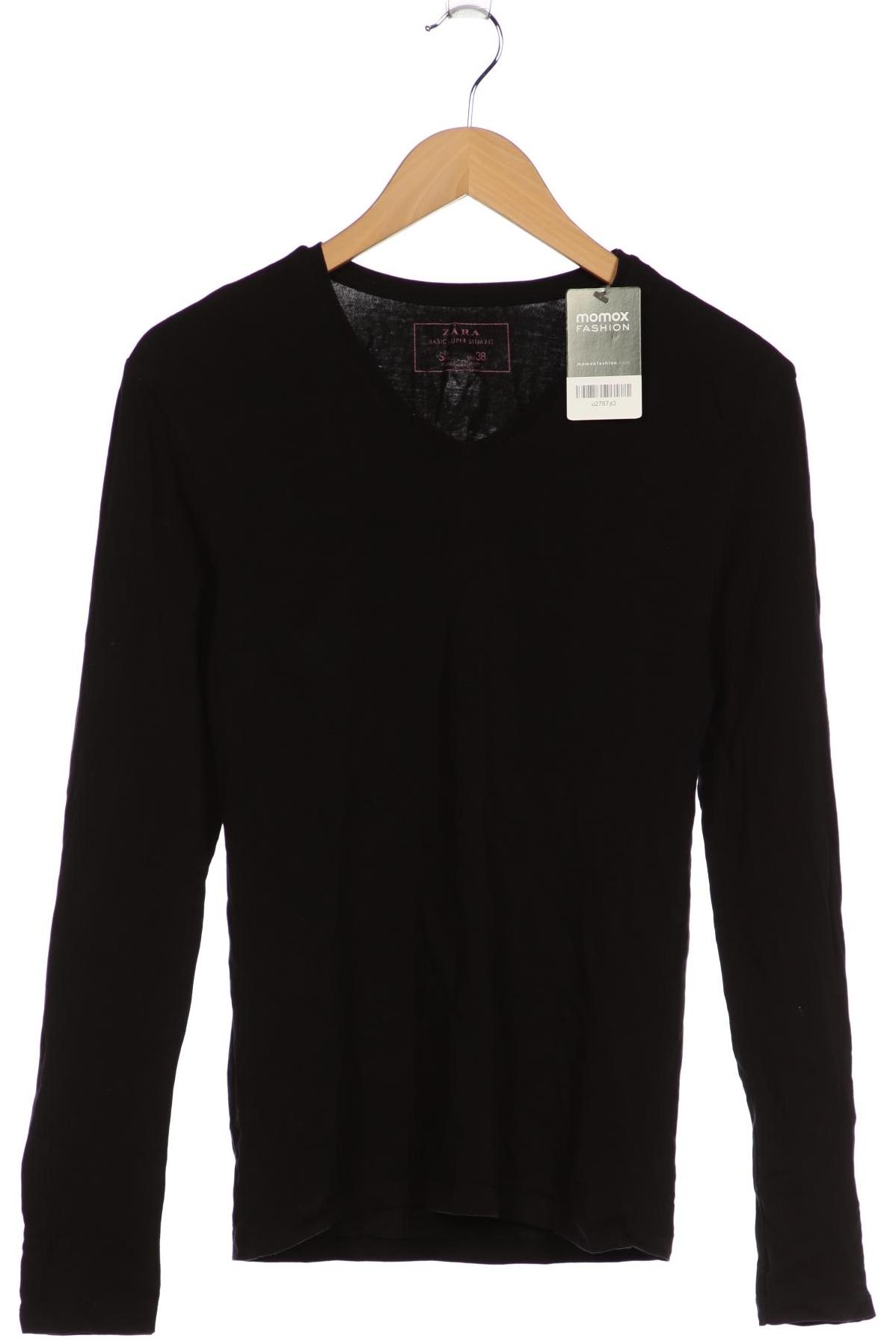 

Zara Damen Langarmshirt, schwarz, Gr. 36