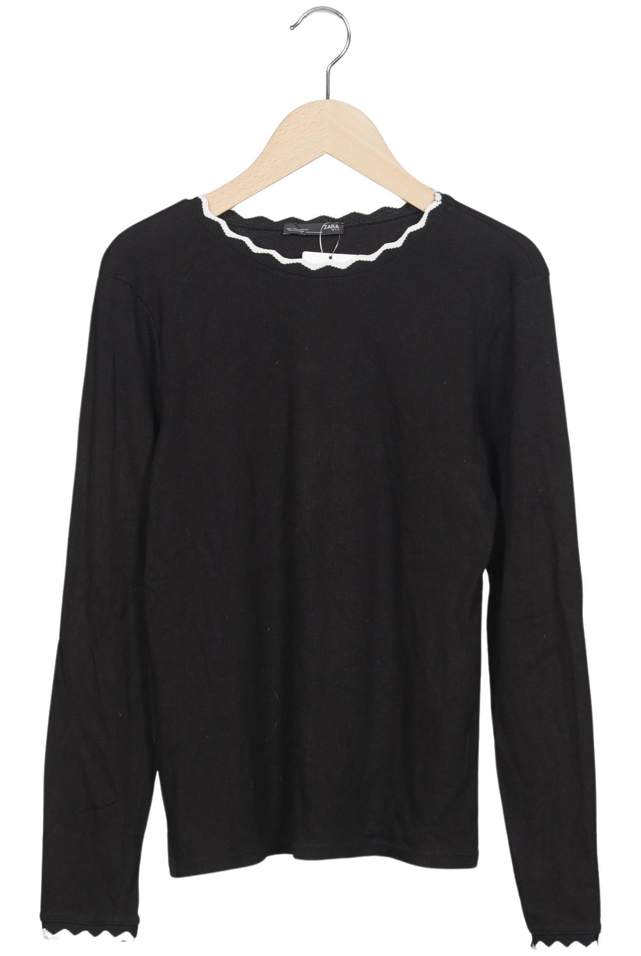 

Zara Damen Langarmshirt, schwarz, Gr. 42