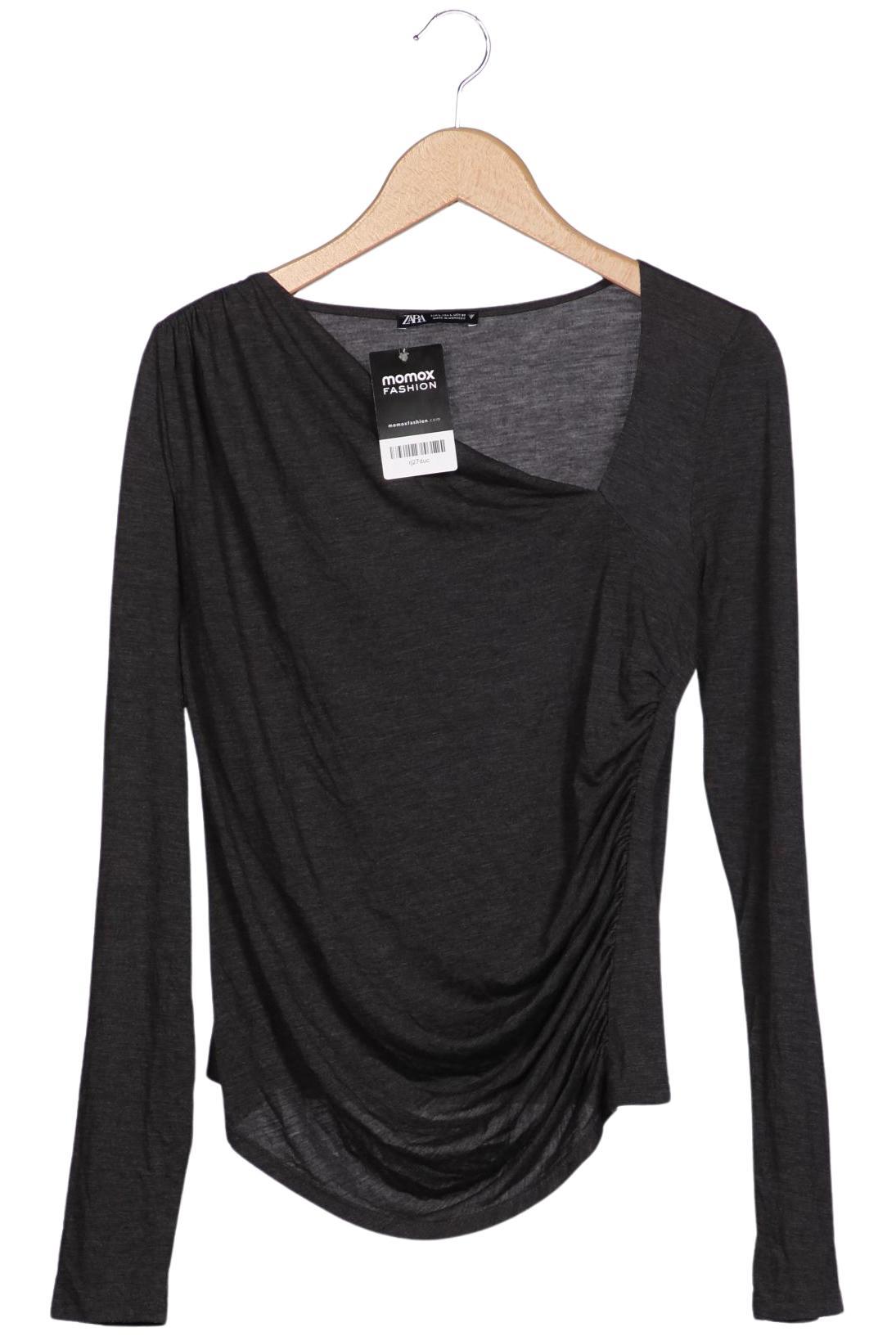 

Zara Damen Langarmshirt, grau, Gr. 42