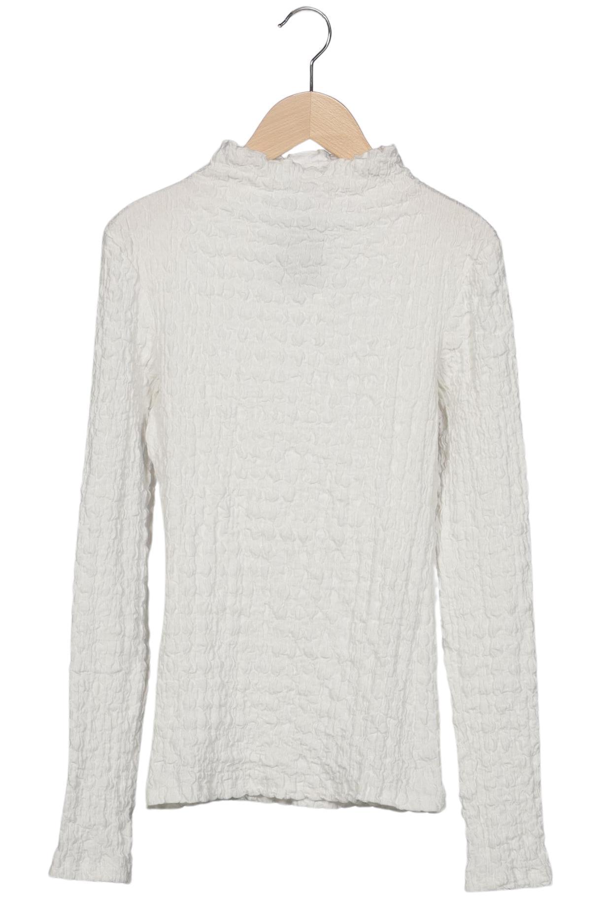 

Zara Damen Langarmshirt, weiß, Gr. 36