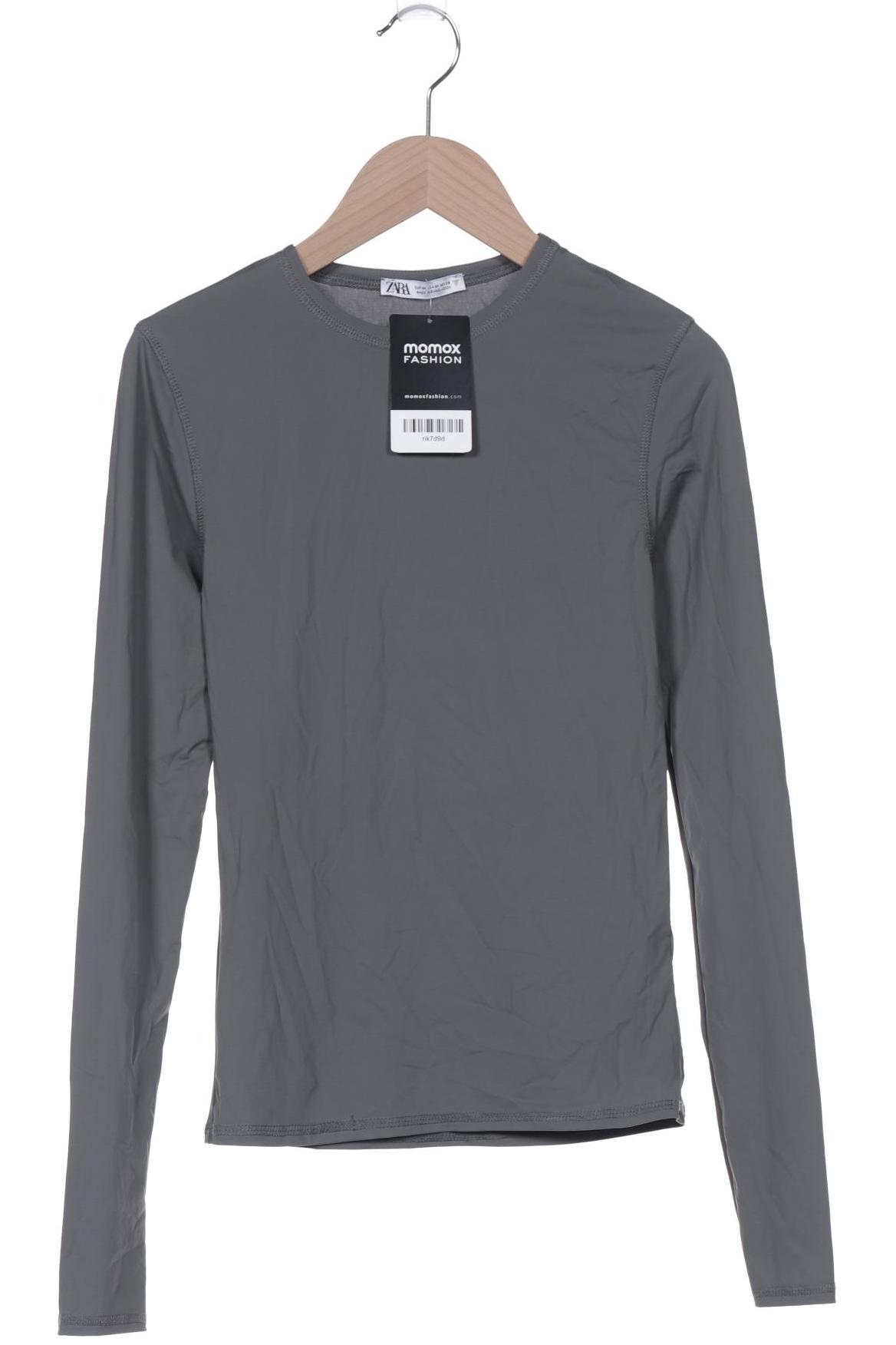 

Zara Damen Langarmshirt, grün, Gr. 38