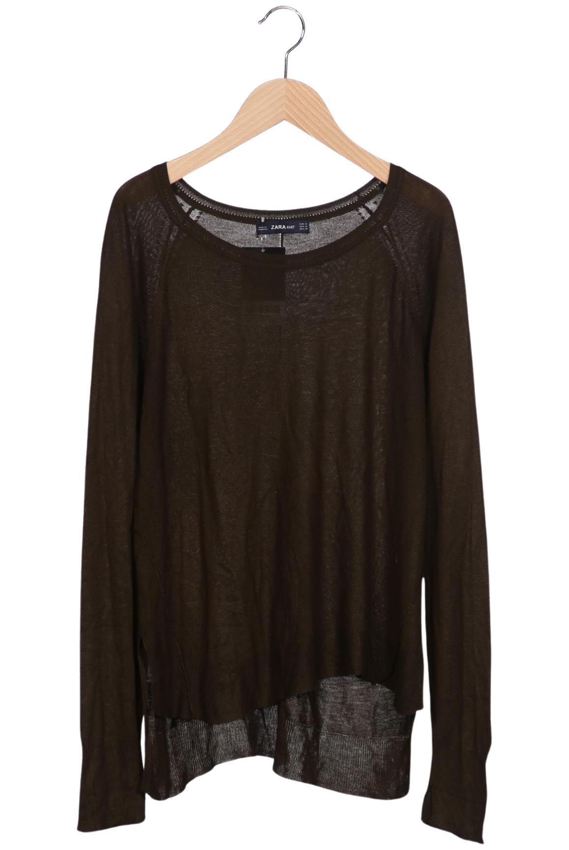 

Zara Damen Langarmshirt, braun, Gr. 38