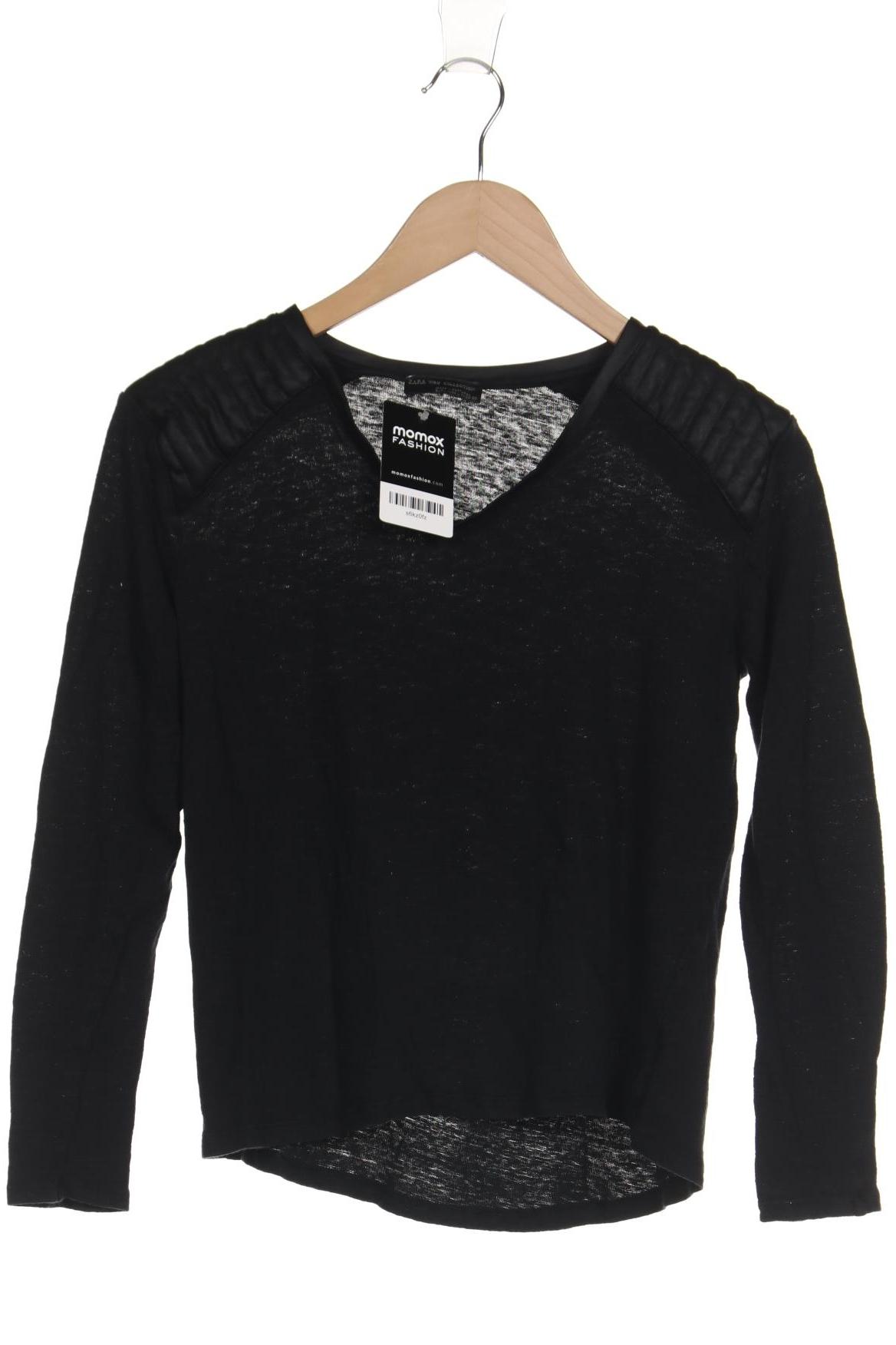 

Zara Damen Langarmshirt, schwarz, Gr. 42