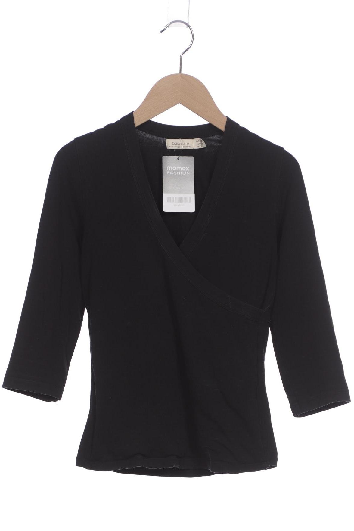 

Zara Damen Langarmshirt, schwarz, Gr. 36