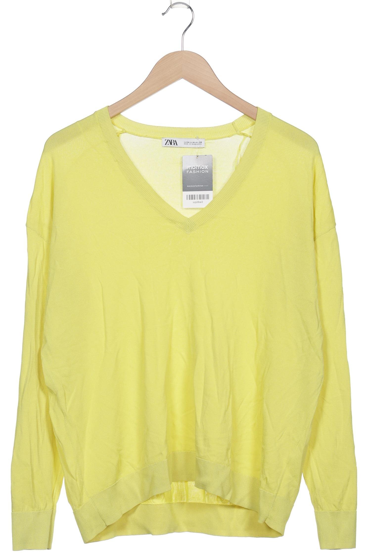 

Zara Damen Langarmshirt, gelb, Gr. 38