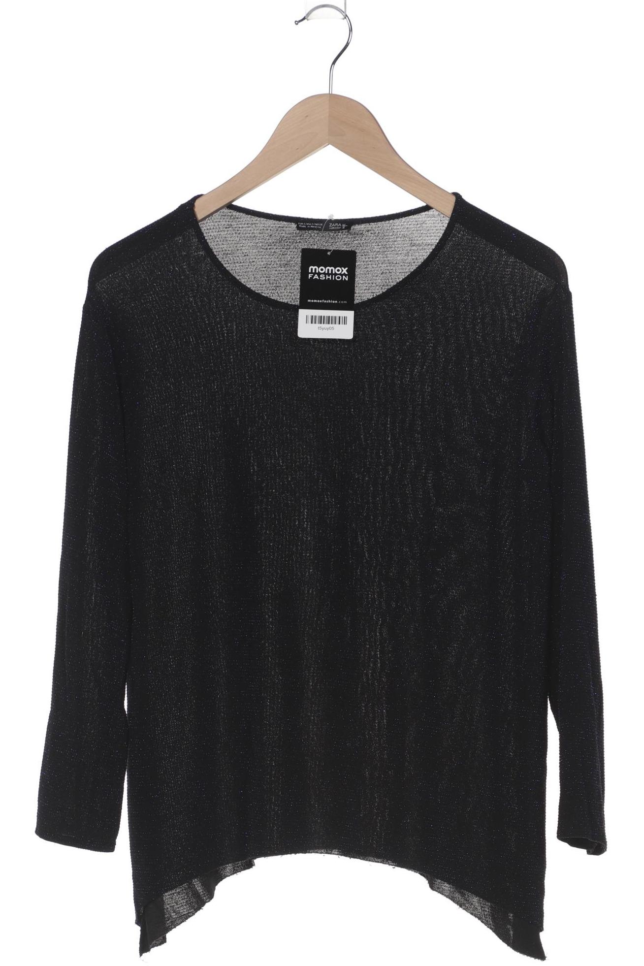 

Zara Damen Langarmshirt, schwarz, Gr. 36