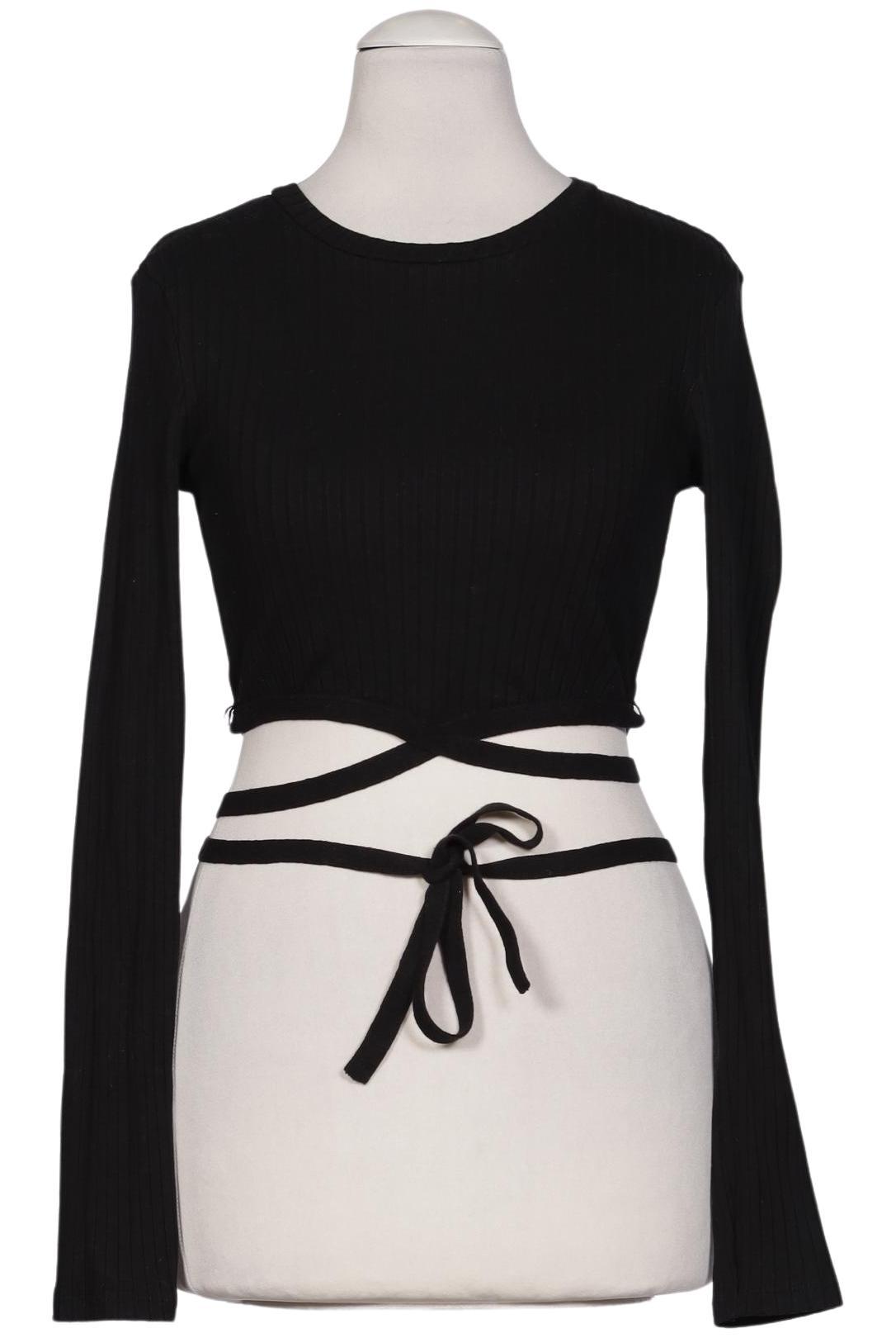 

Zara Damen Langarmshirt, schwarz, Gr. 36