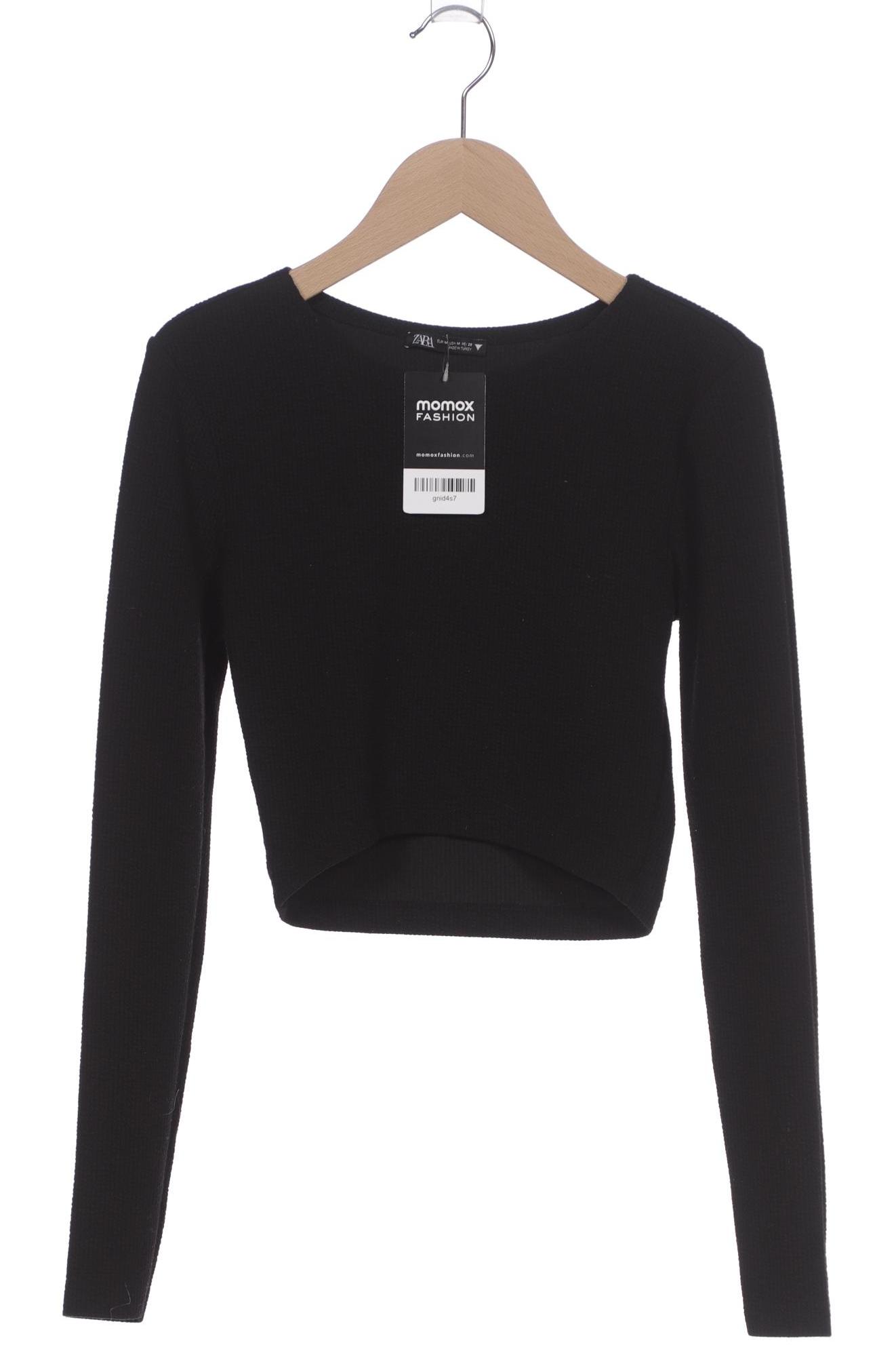 

Zara Damen Langarmshirt, schwarz, Gr. 38